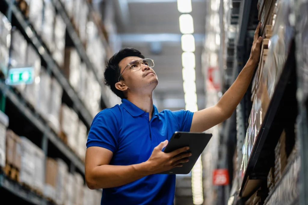Highly organized warehouse facility