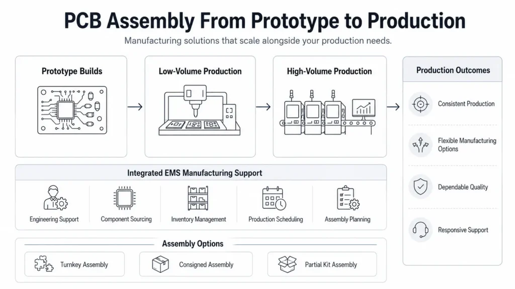 pcb assembly from prototype to production